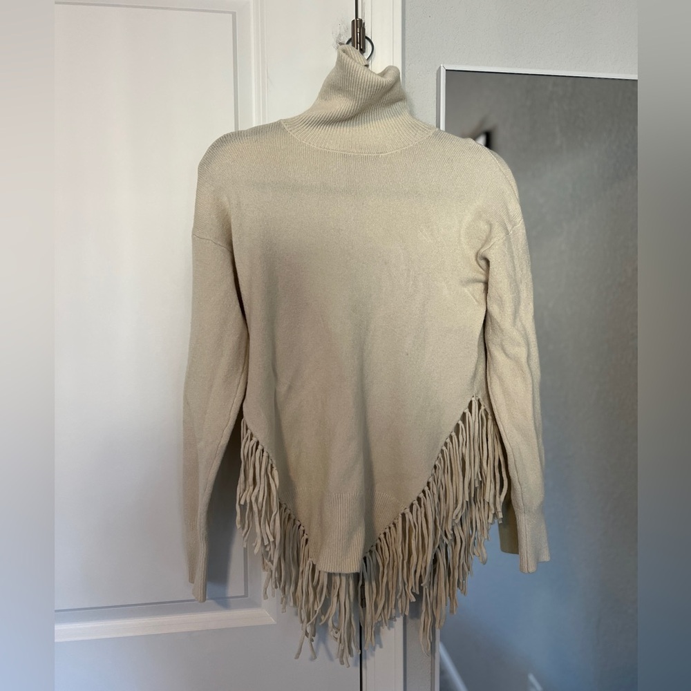 Love Token Ivory Fringe Sweater